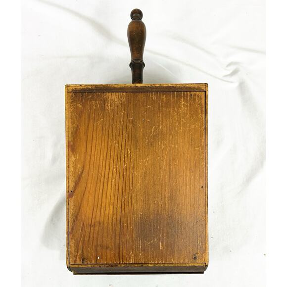 Antique Coal Scuttle Hammered Copper Lid Wood Box Handle Fireside Hod Kindling - Picture 10 of 10